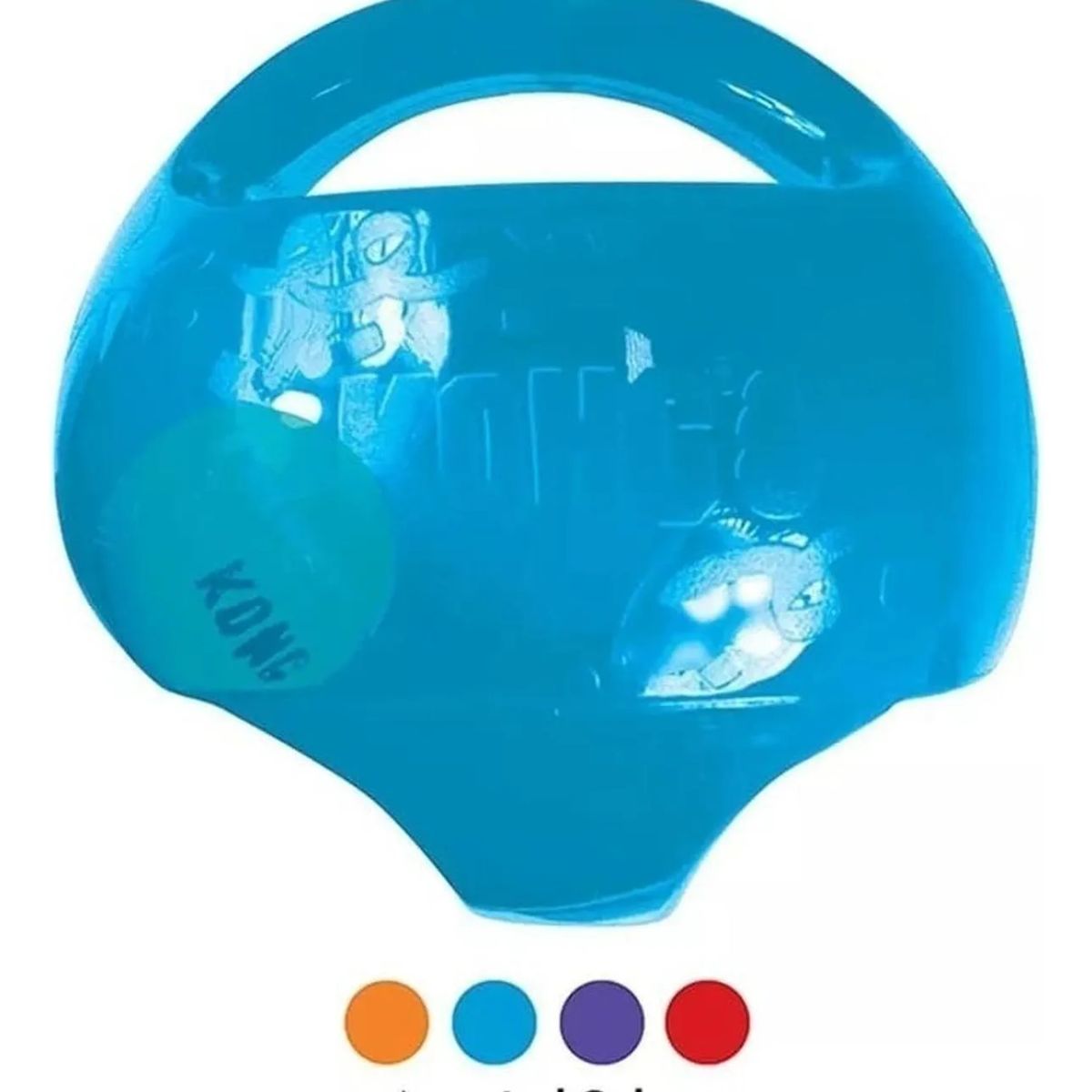 KONG - Pelota Jumbler Kong Para Mascotas - 14 Cm M/l Azul