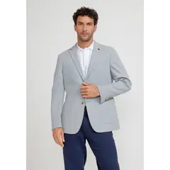 TRIAL - Chaqueta Hombre Tejida Basic Gris Melange