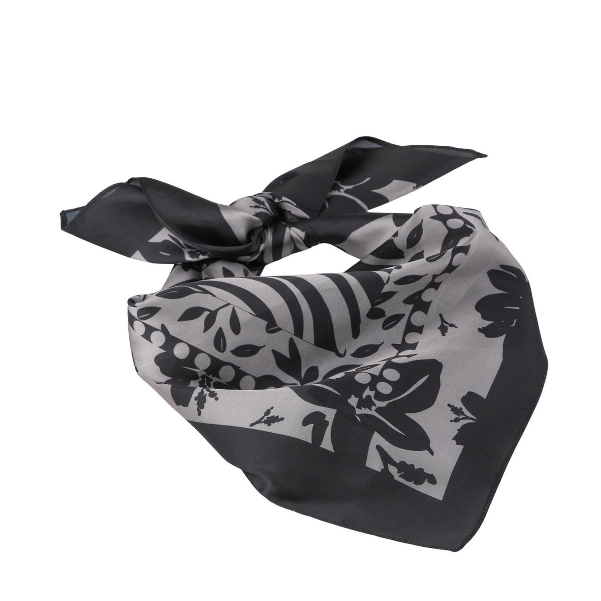 I D - Bandana Naxos Floral Negro Id