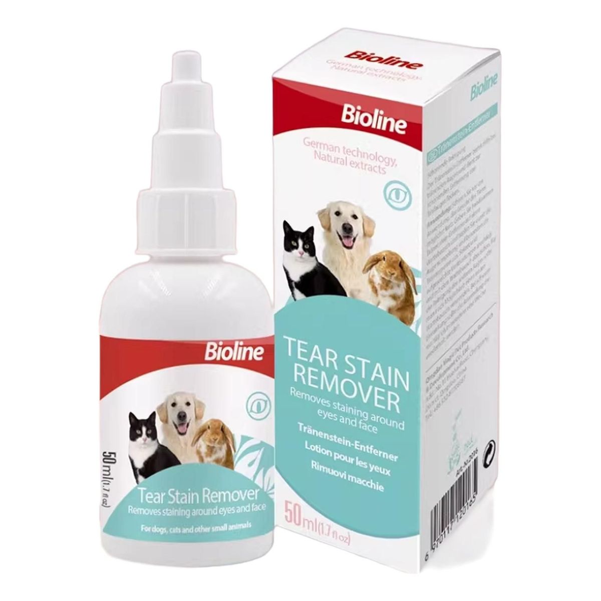 BIOLINE - Bioline Quitamanchas De Lágrimas Para Perro Gato Conejo 50ml