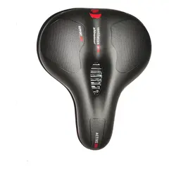 GENERICO - Sillin Asiento Amplio Para Bicicleta Anti-prostático con cinta reflectante