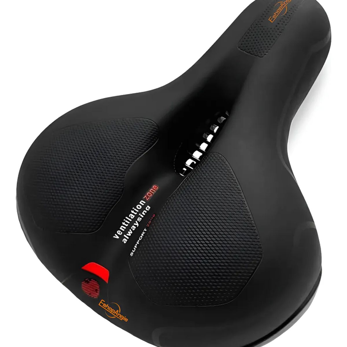 GENERICO - Sillín Bicicleta Antiprostático Cómodo Amplio Reflectante Eshopangie