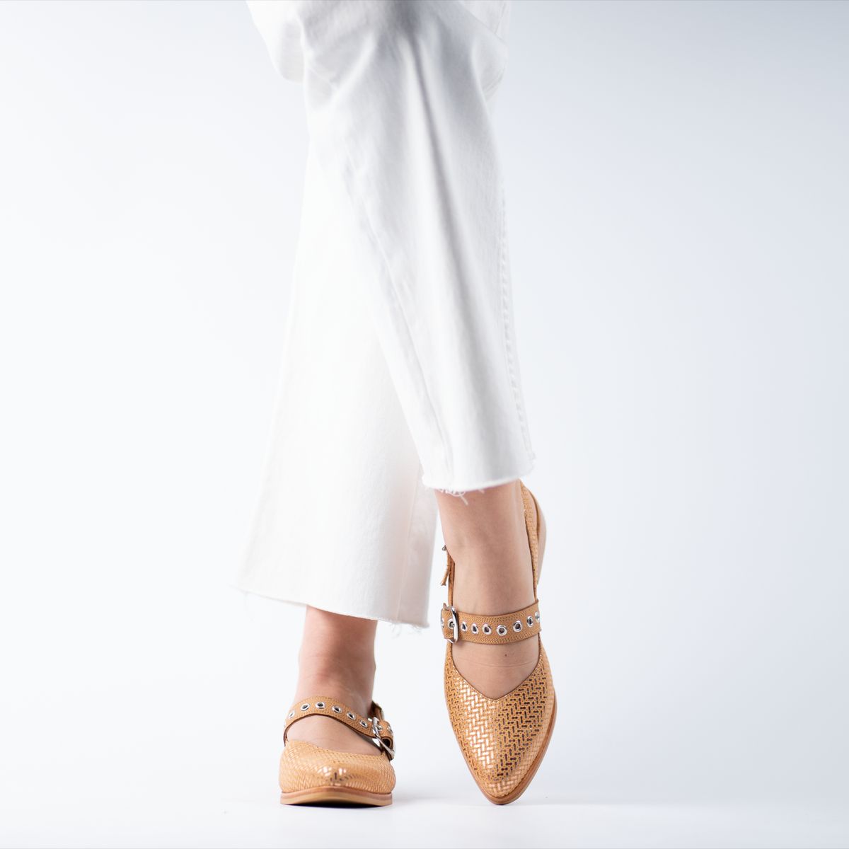 BURANO - Zapato Puntilla Burano Amelia Camel Soft