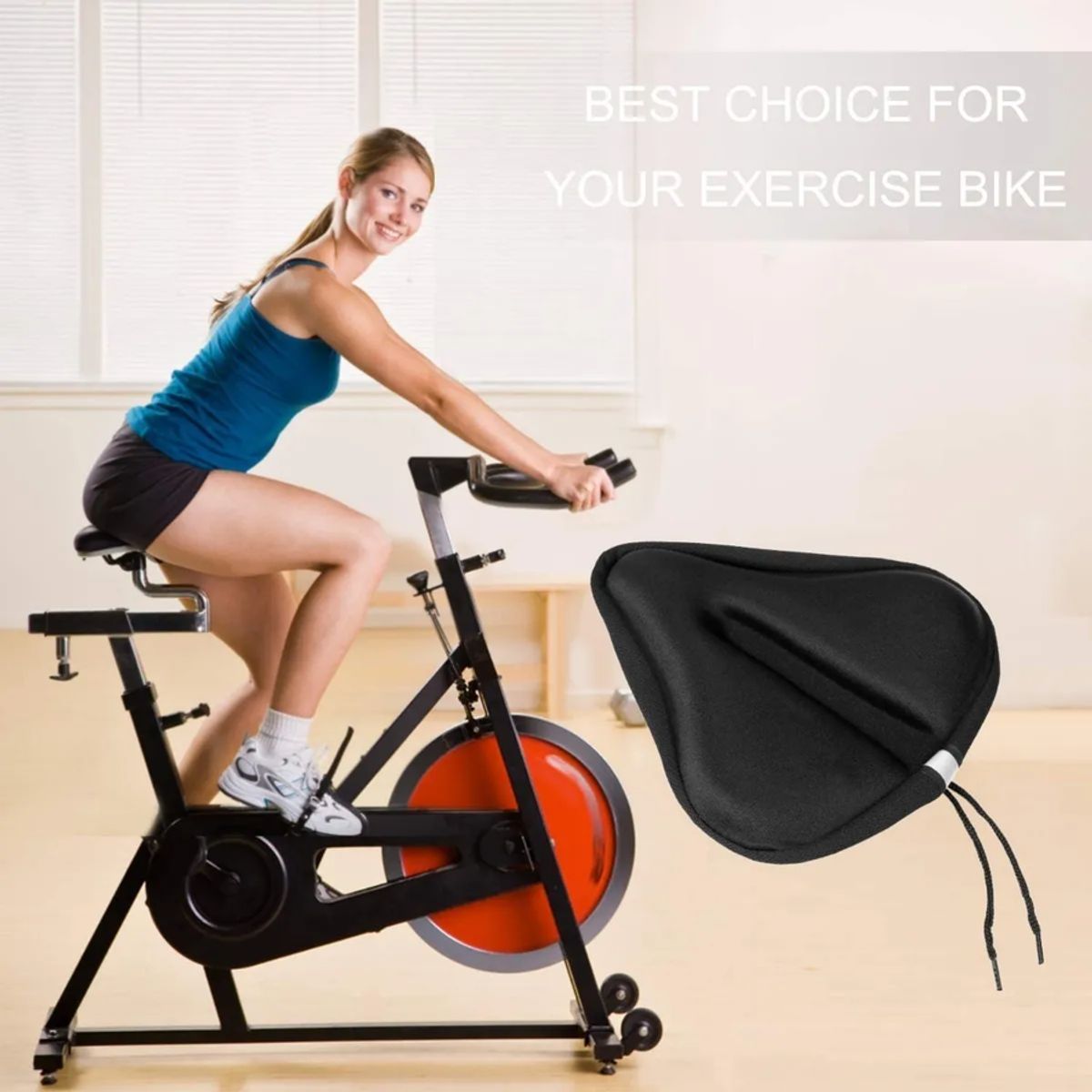 GENERICO - Cubre Sillin Asiento Bicicleta Acolchado De Gel Grande