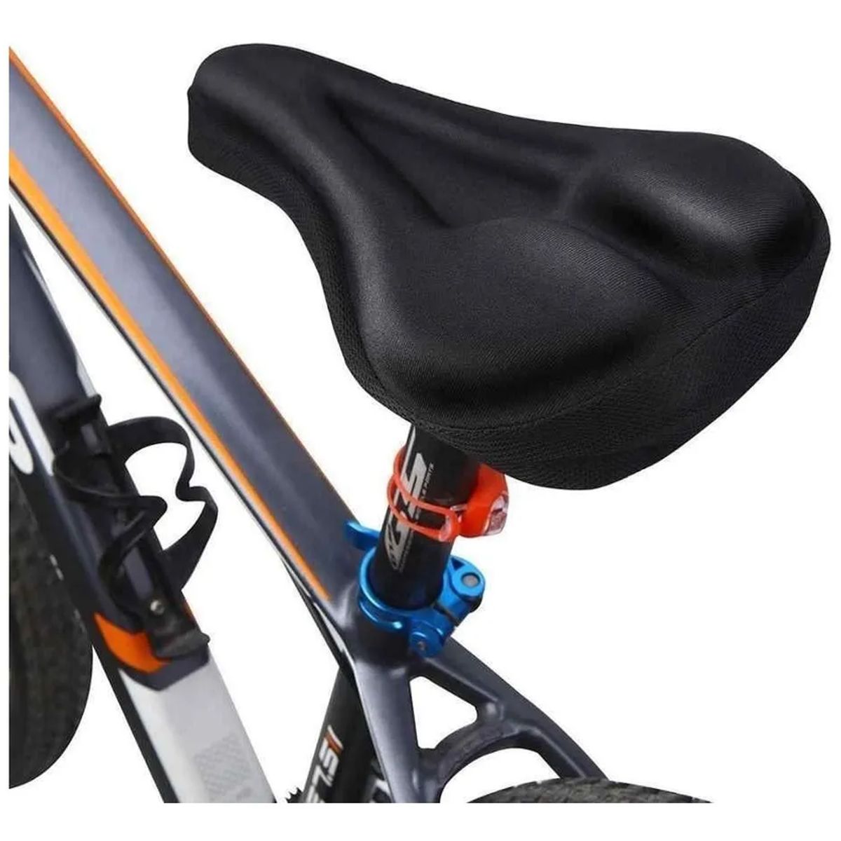 GENERICO - Cubre Asiento De Gel Para Bicicleta Tamaño Grande Ajustable