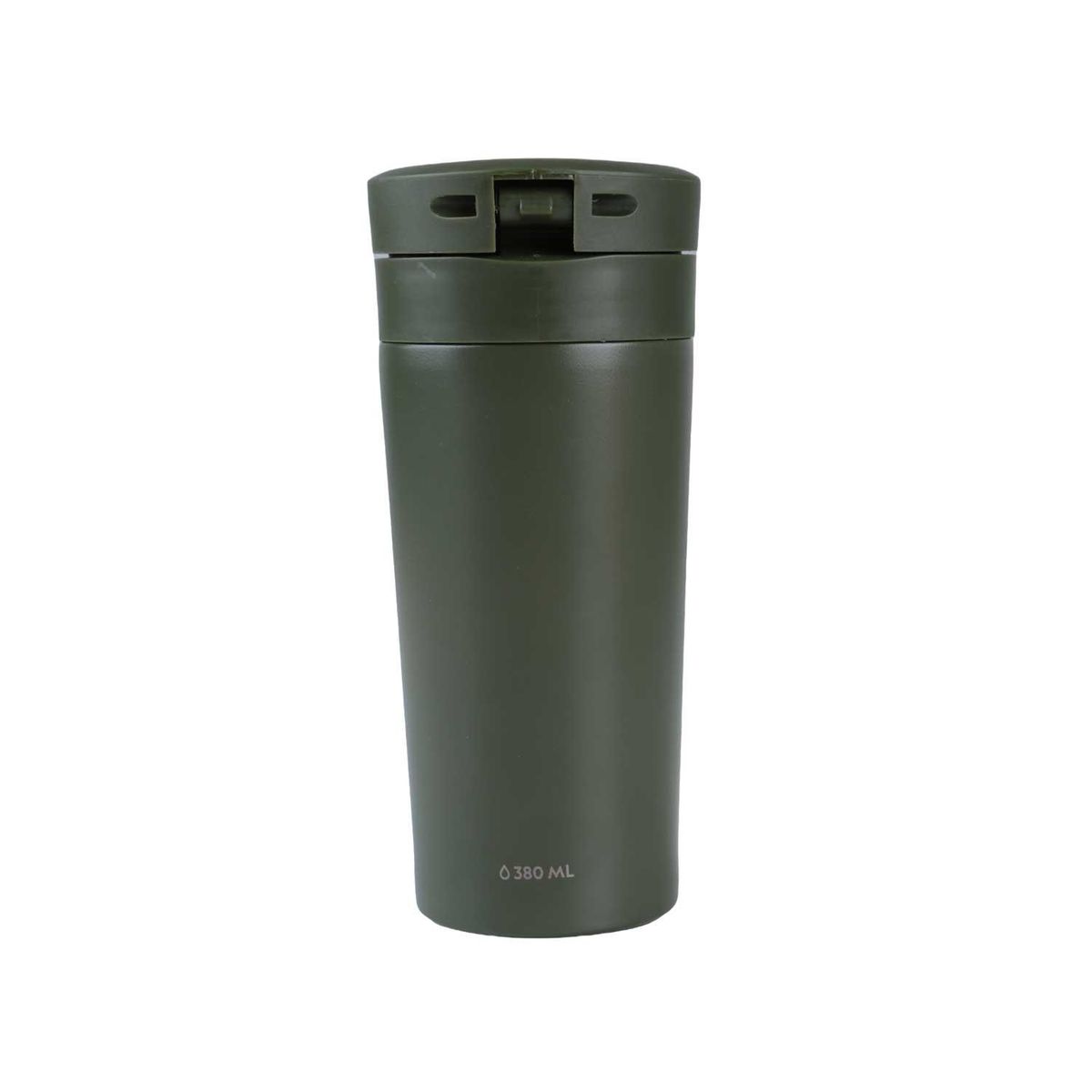 NATIONAL GEOGRAPHIC - Mug Acero Inoxidable Tapa Con Pulsador y Antideslizante 380ml Verde