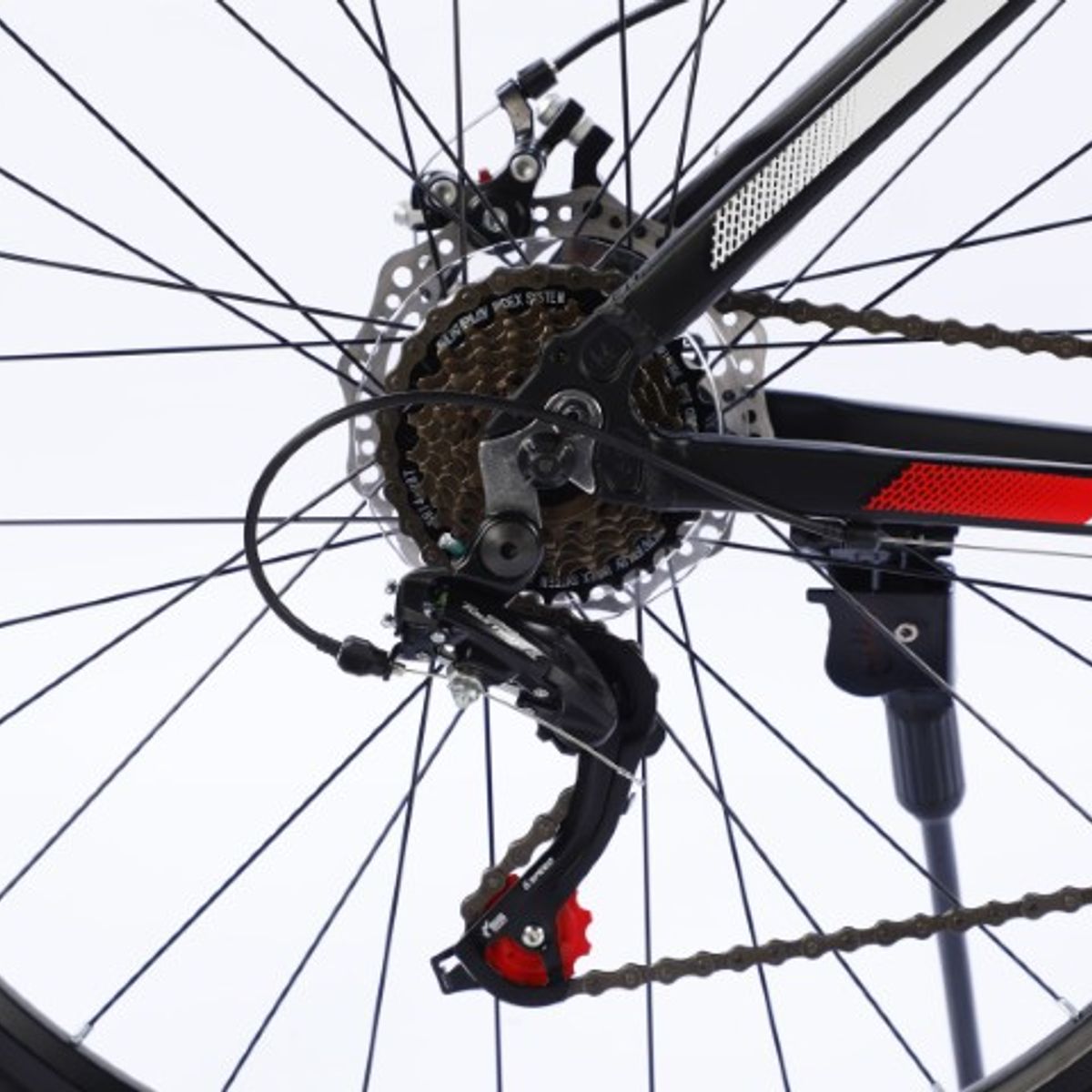 LAUX - BICICLETA MTB  27.5" LAUX ADVANCED 21 VELOCIDADES BLACK/RED