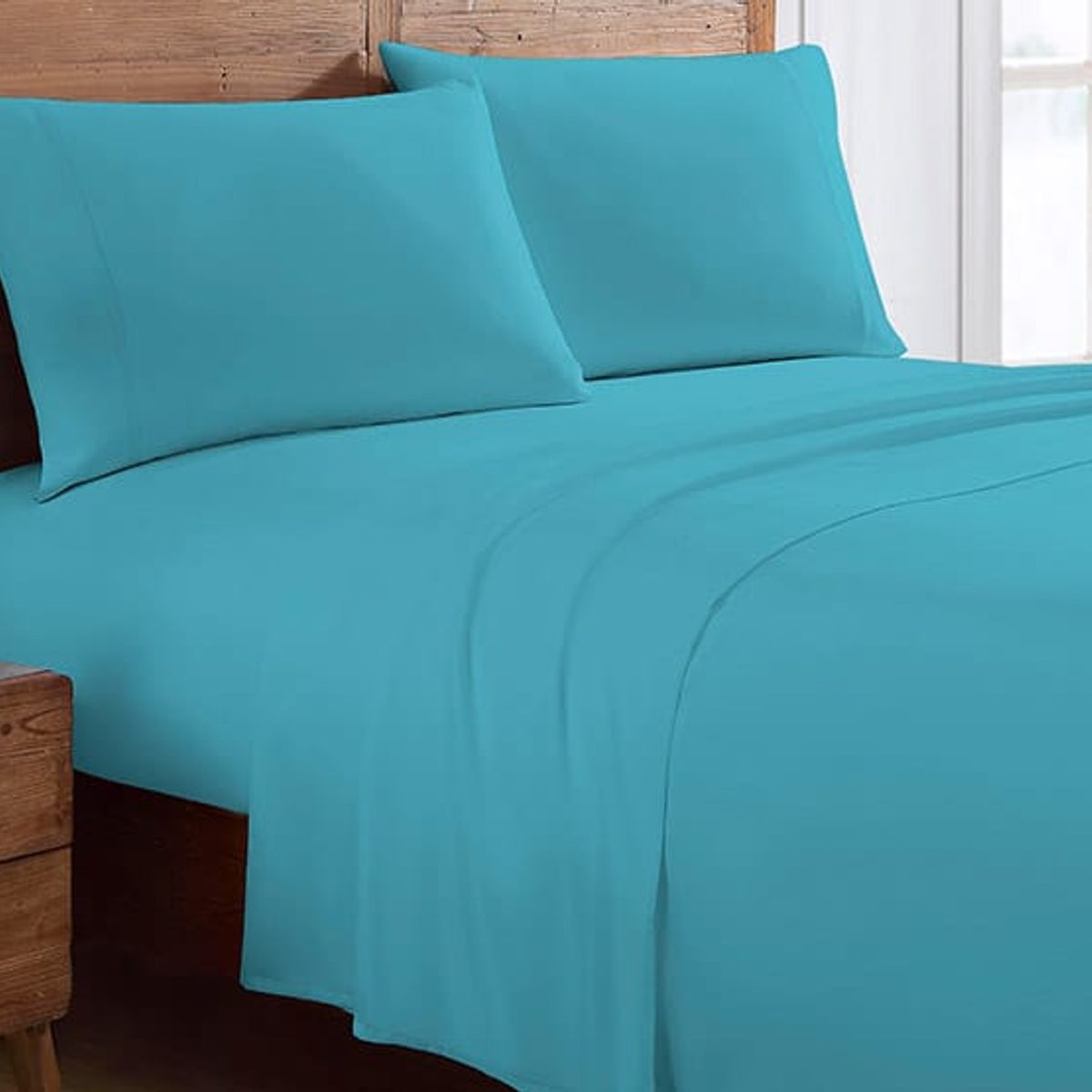 DIANA - SABANAS DE POLAR 2 PLAZA UNICOLOR CELESTE 4 PIEZAS EXCELENTE CALIDAD