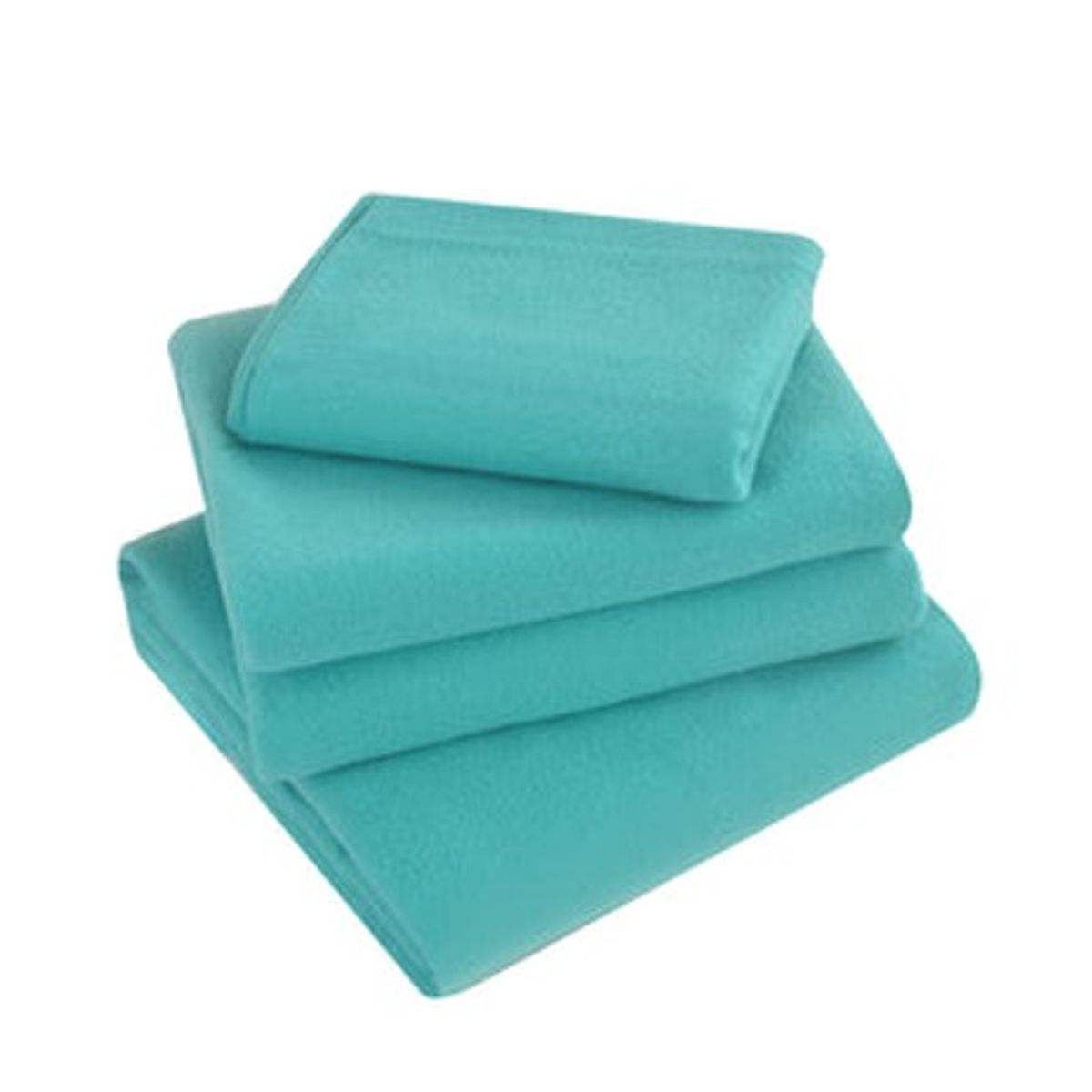 DIANA - SABANAS DE POLAR 2 PLAZA UNICOLOR CELESTE 4 PIEZAS EXCELENTE CALIDAD