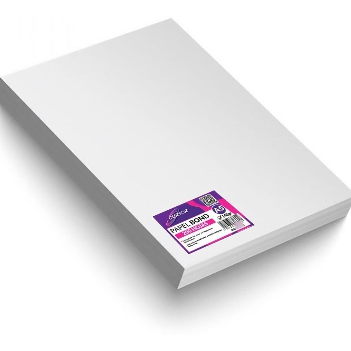 BOND - Papel Bond 140 Grs Tamaño A5 500 Hojas Agendas - Blanco - A5