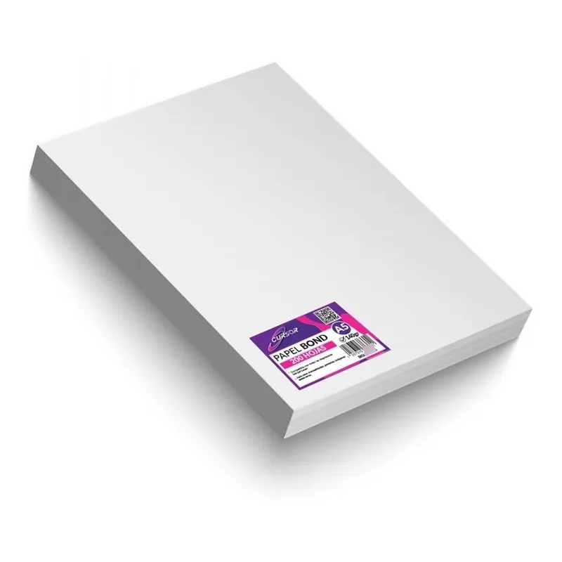 BOND - Papel Bond 140 Grs Tamaño A5 500 Hojas Agendas - Blanco - A5
