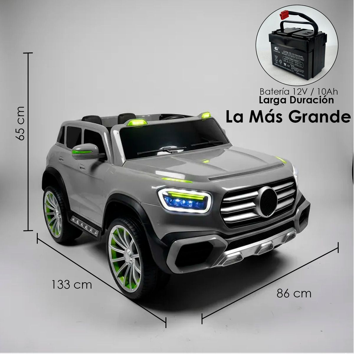 HOMEBRANDT - Auto Electrico Niños Suv Lujo 4x4 133cm Alta Duracion 10ah