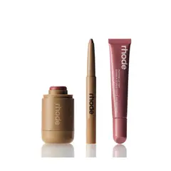 RHODE - Trio de Labios + Rubor - Tan Line Twist Salty Tan