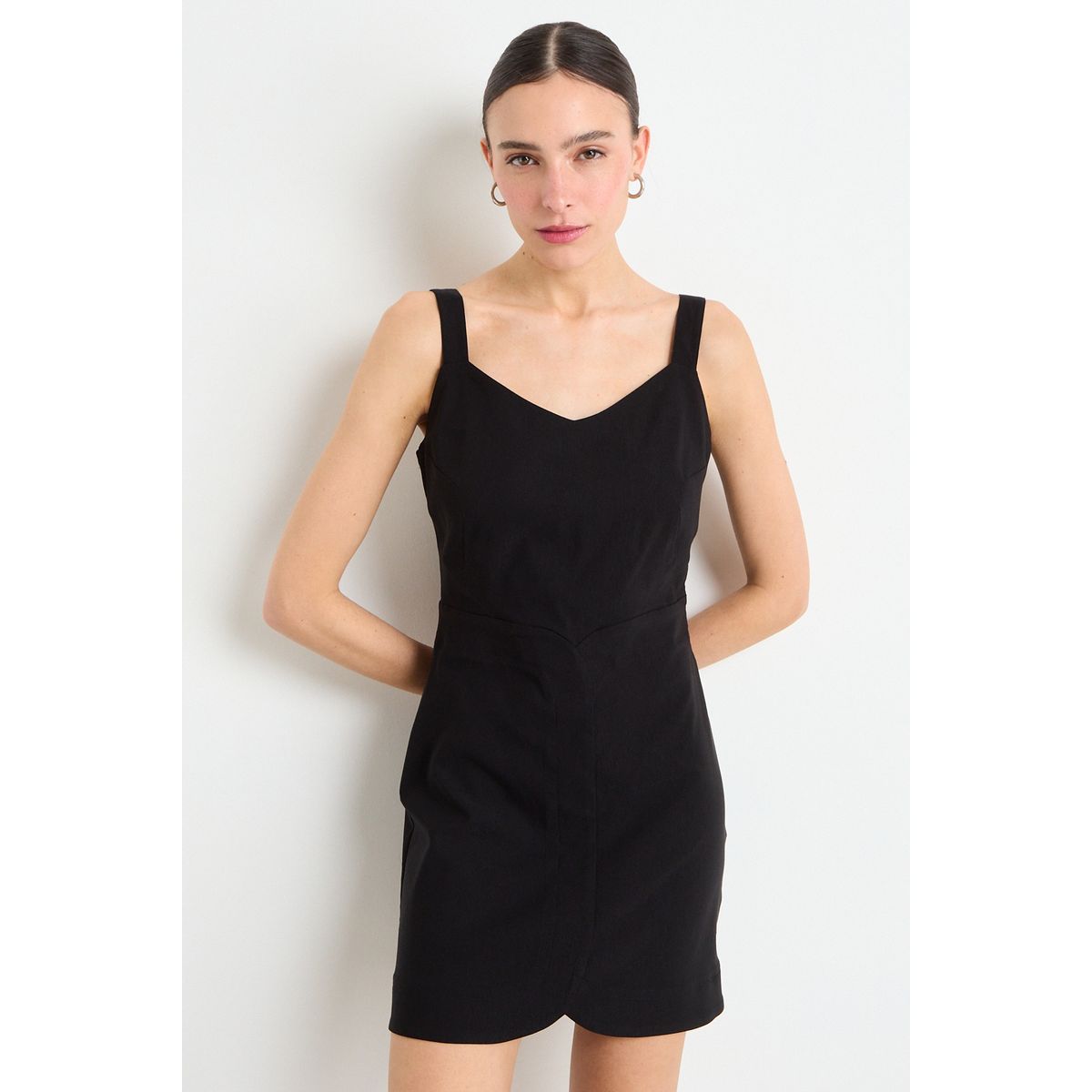 IO - Vestido Liso Mujer Negro Io