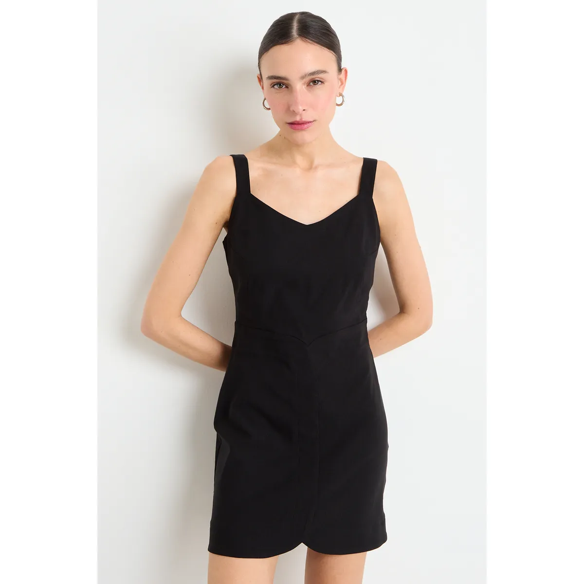 IO - Vestido Liso Mujer Negro Io