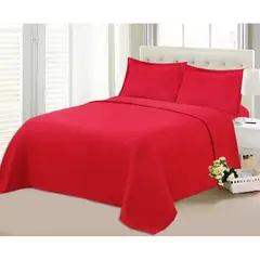 DIANA - SABANAS DE POLAR KING UNICOLOR 4 PIEZAS EXCELENTE CALIDAD