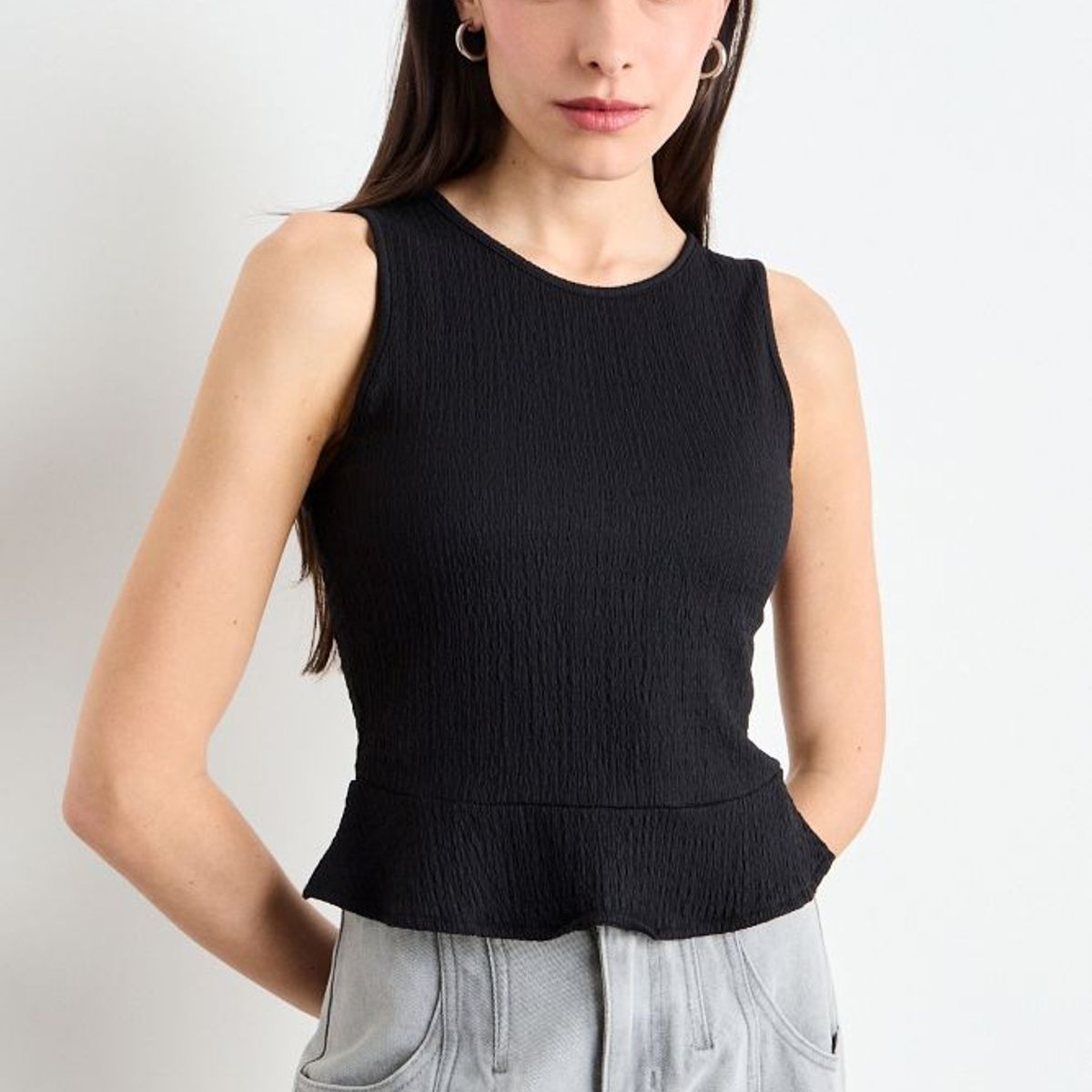 IO - Polera Lisa Mujer Negro Io