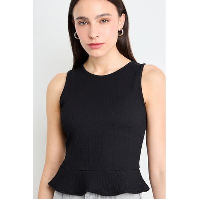 Imagen 2 del producto Polera Lisa Mujer Negro