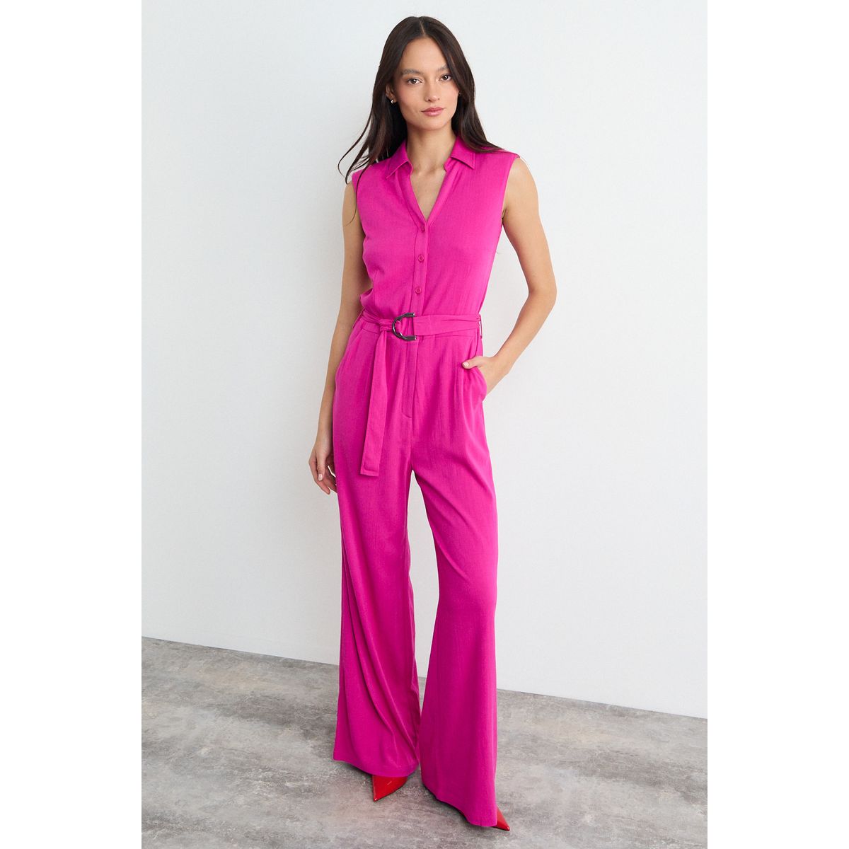 IO - Enterito Liso Mujer Fucsia Io