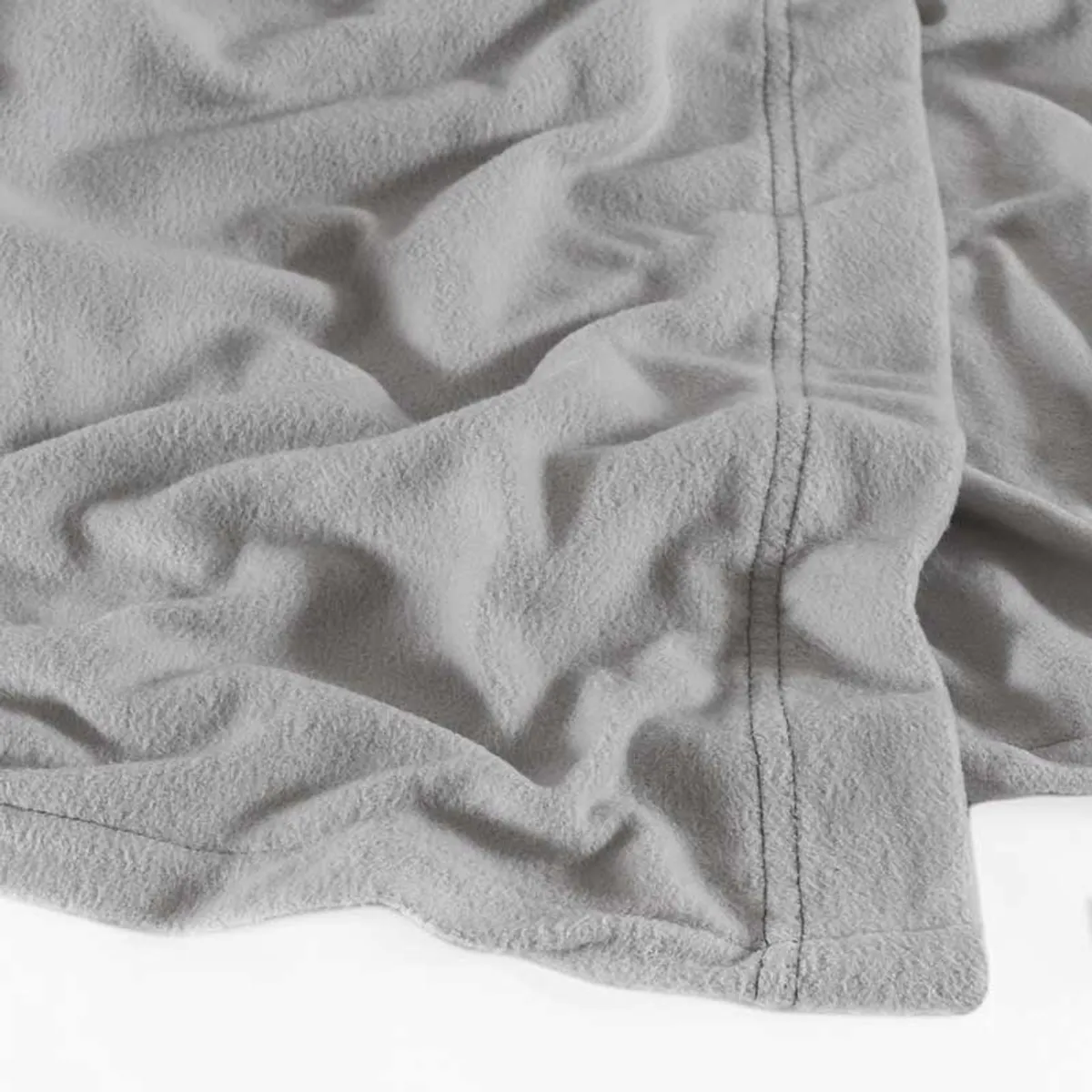 DIANA - SABANAS DE POLAR KING UNICOLOR GRIS CLARO 4 PIEZAS EXCELENTE CALIDAD