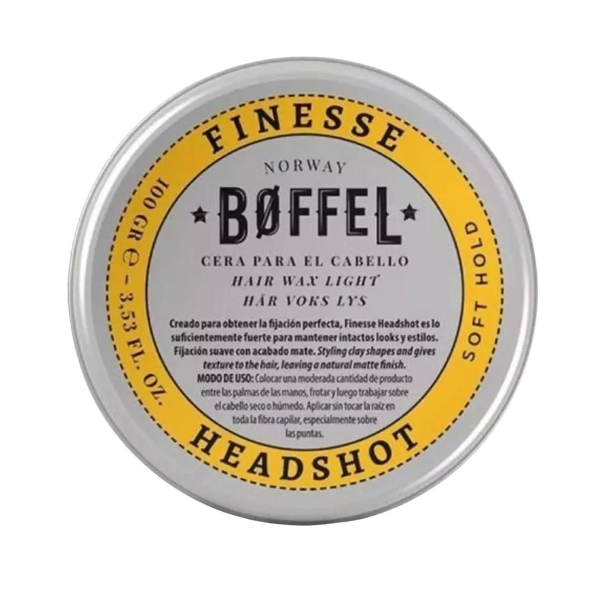 BOFFEL - Cera Para Cabello Boffel Hair Wax Ligth 100ml Suave y Ligera