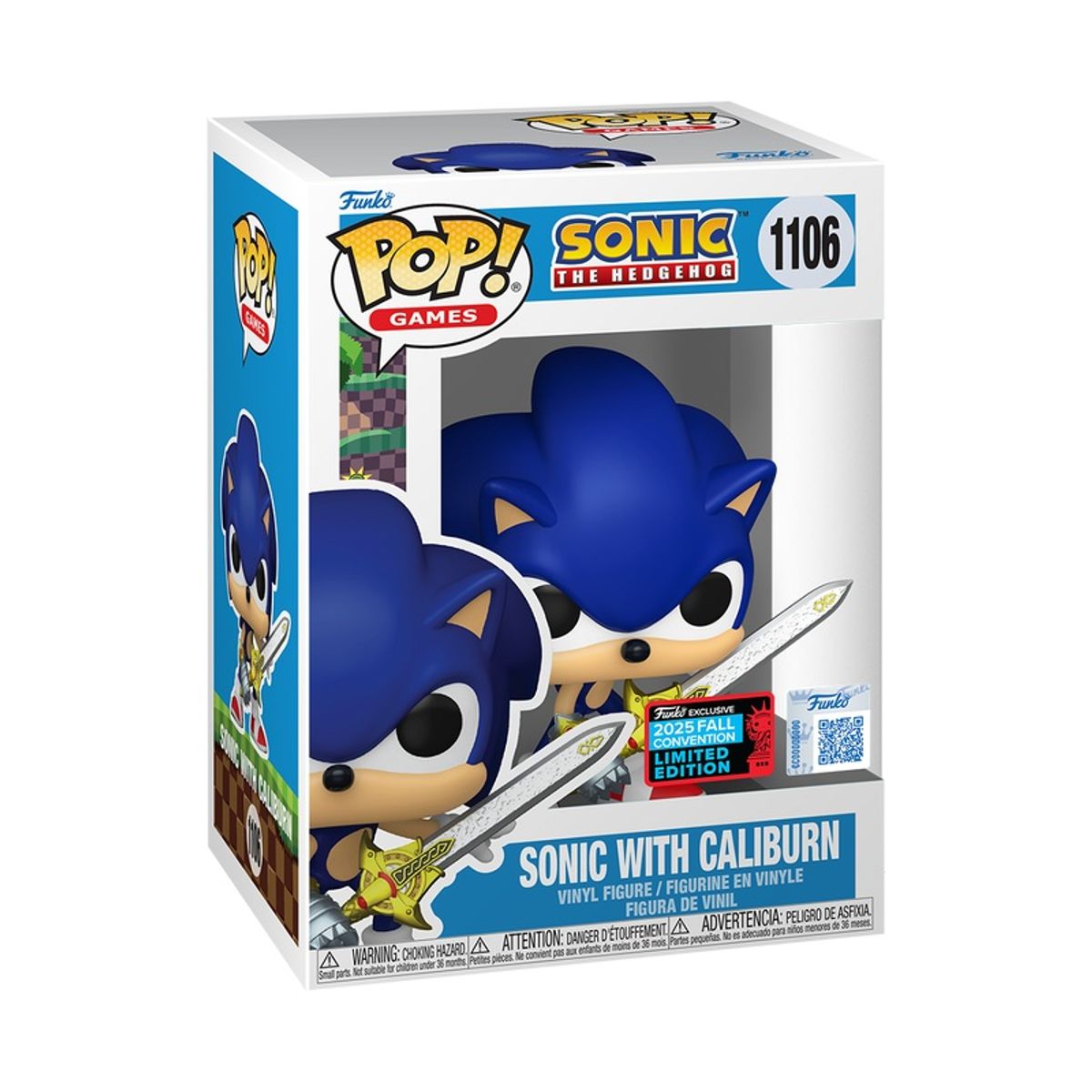 FUNKO - Funko Pop Sonic with Caliburn 1106 + Protector