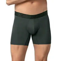 Bóxer medio diseño ergonómico ultrafresco y cómodo en microfibra 033300N Gris Elástico Verde