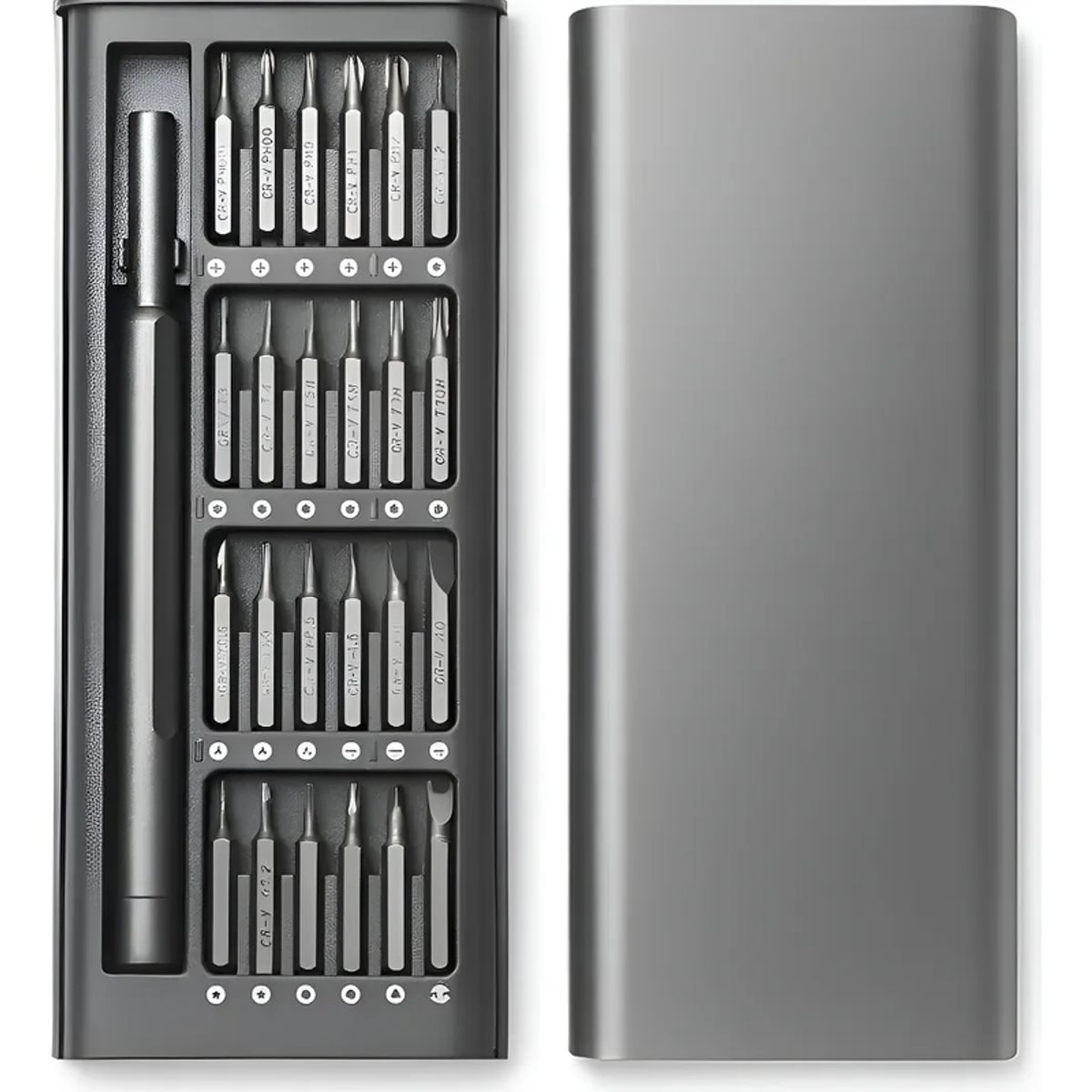 GENERICO - Juego Desatornillador Precision 24 En 1 Kit Reparacion Celulares Relojes Puntas Imantadas Kit Herramientas 24 en 1