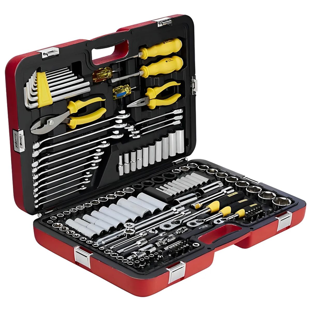 GENERICO - Caja Juego De Herramientas 150 Piezas Stanley Racing Color Mango Amarillo