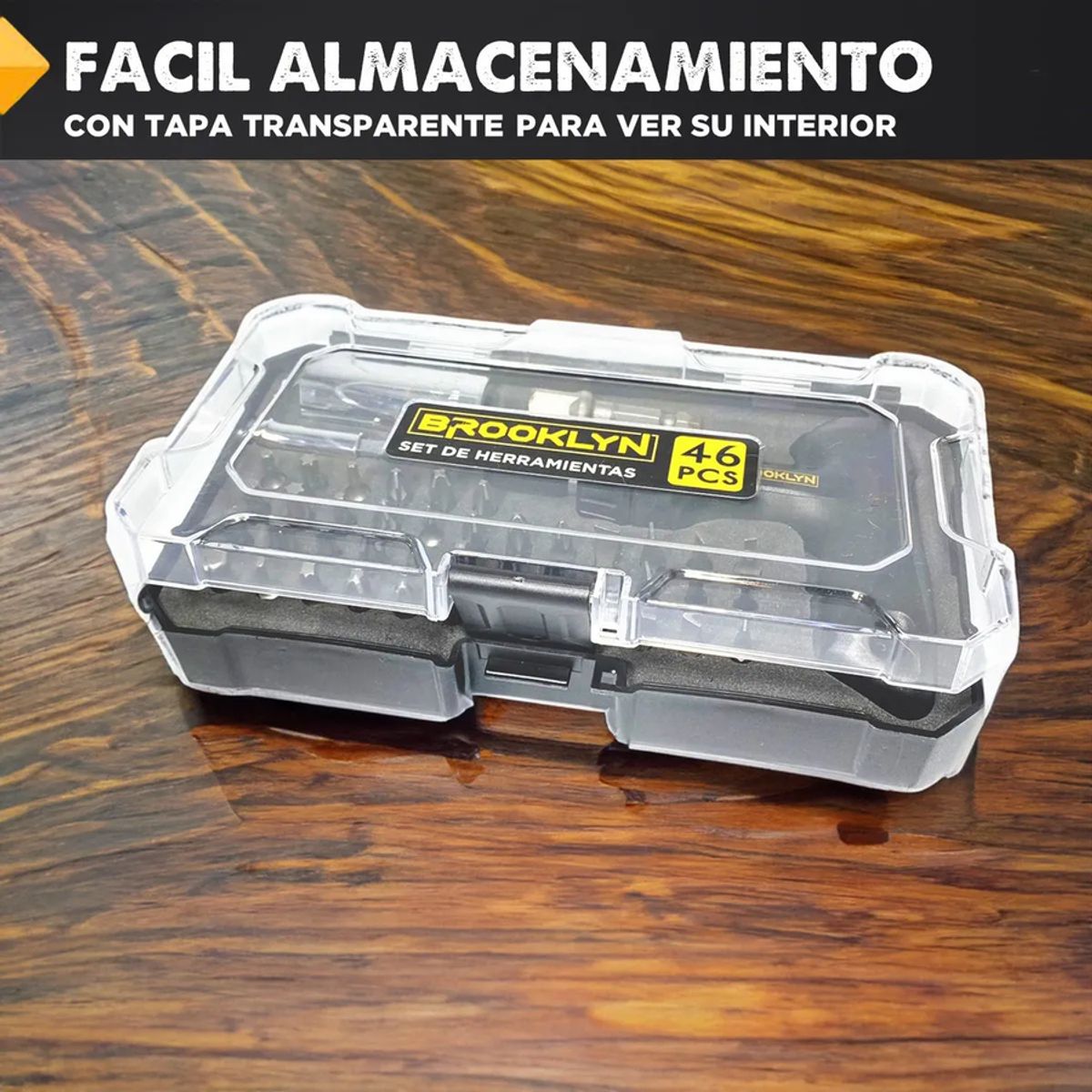 GENERICO - Juego Herramientas Llave Dado Universal Brooklyn 45 Piezas