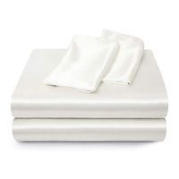 Sabanas Satin Ultra Suaves Juego Completo - Blanco - 2 Plazas