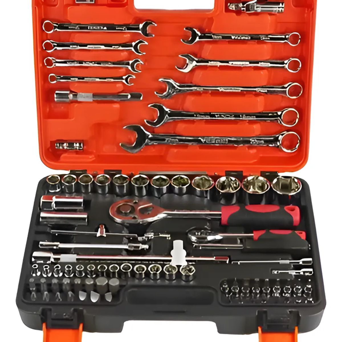 GENERICO - Kit Juego De Dados De 82 Piezas + Dos Chicharras Y Llaves Naranja
