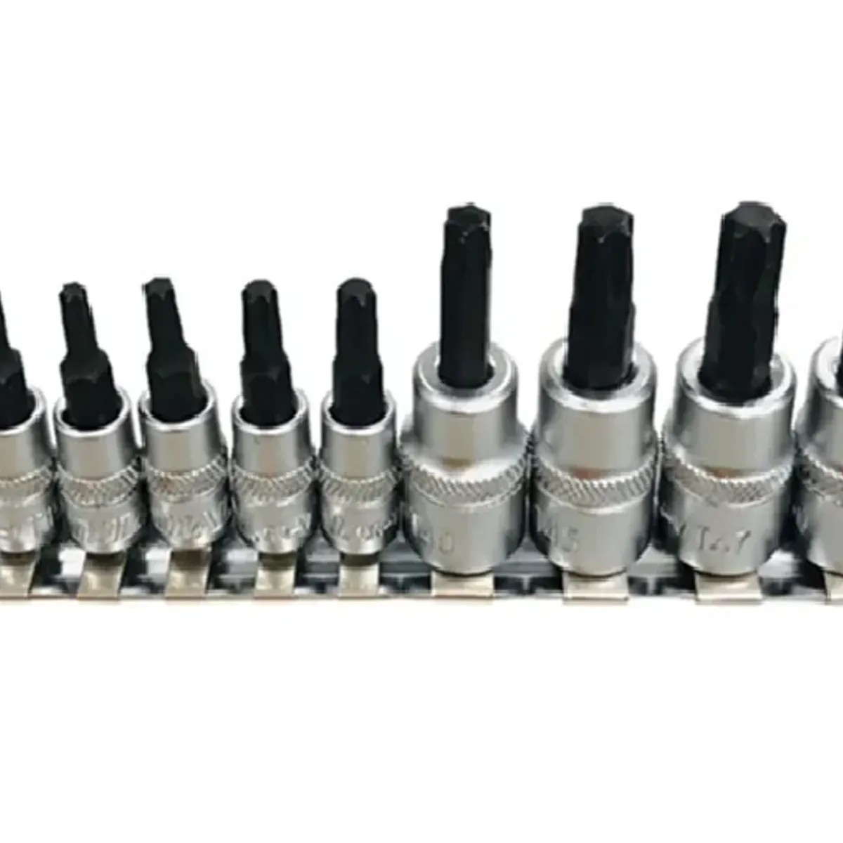 GENERICO - Kit Juego De Dados De Punta Torx 14 Y 38 12 Piezas Total Color Turquesa