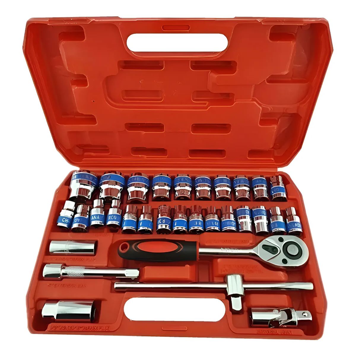 GENERICO - Juego De Dados Cuadrante 12 Pulgada 32 Piezas Jh Naranja