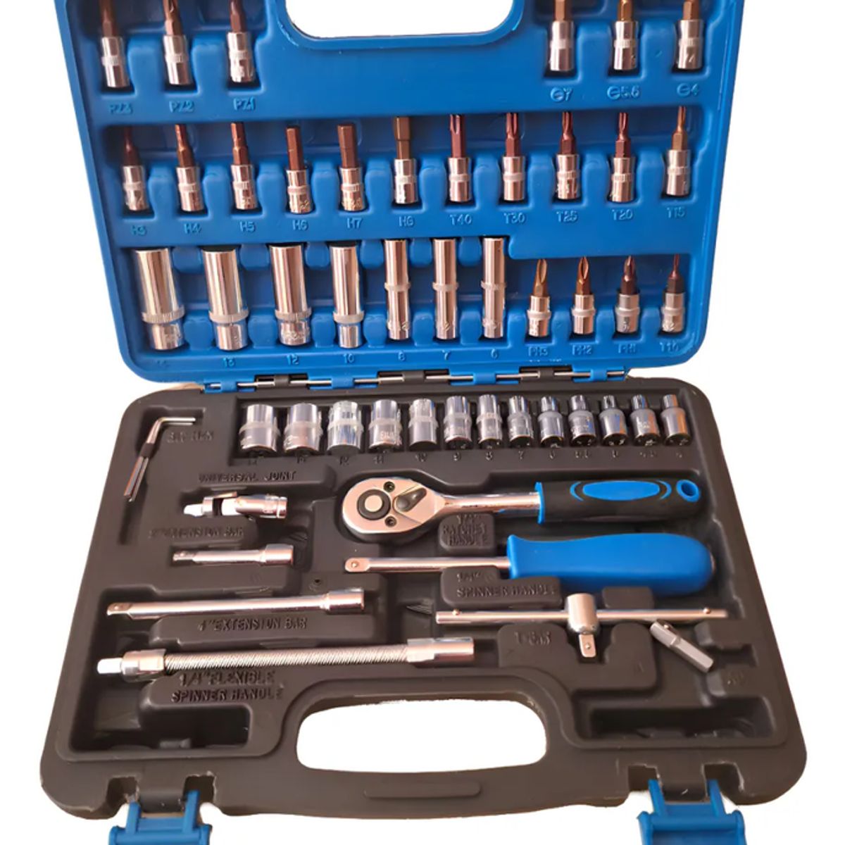 GENERICO - Set De Herramientas 53pcs  Dados  Chicharra 14 Accesorios