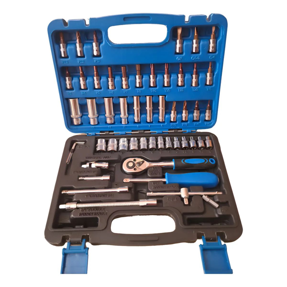 GENERICO - Set De Herramientas 53pcs  Dados  Chicharra 14 Accesorios