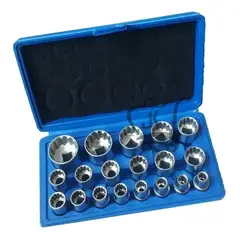 GENERICO - Juego Dados Poligonales 12 19pcs 8mm Hasta 32mm Cmda2019