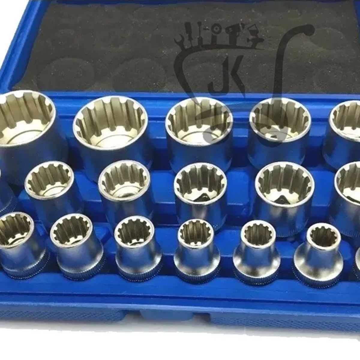 GENERICO - Juego Dados Poligonales 12 19pcs 8mm Hasta 32mm Cmda2019