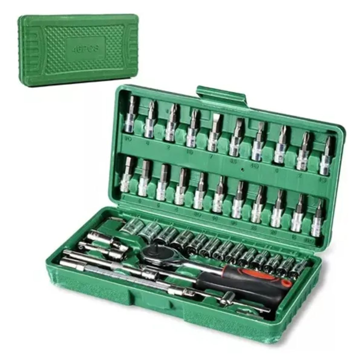 GENERICO - Juego De Herramientas Mecanicas Reparación Auto 46pcs En Caj