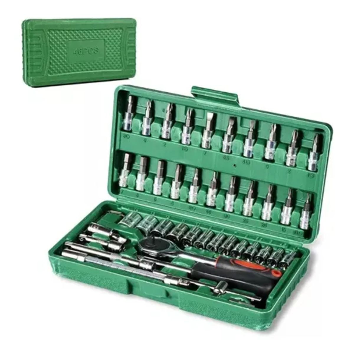 GENERICO - Juego De Herramientas Mecanicas Reparación Auto 46pcs En Caj