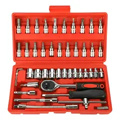 GENERICO - Juego De Herramientas 46 Piezas Automoto Naranja