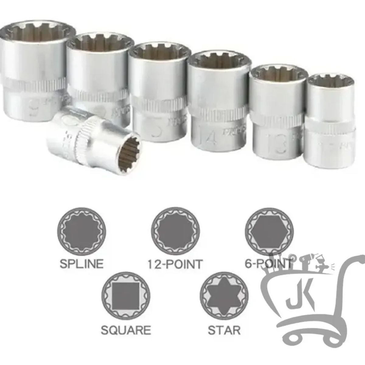 GENERICO - Juego Dados Poligonales 12 19pcs 8mm Hasta 32mm Cm-da2019