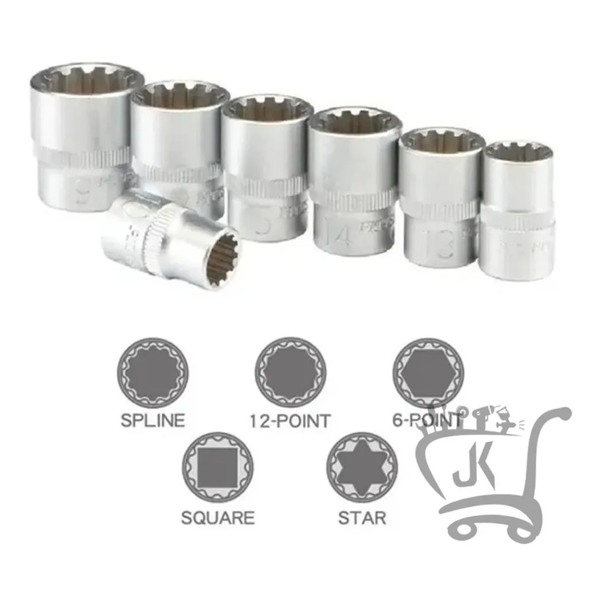GENERICO - Juego Dados Poligonales 12 19pcs 8mm Hasta 32mm Cm-da2019
