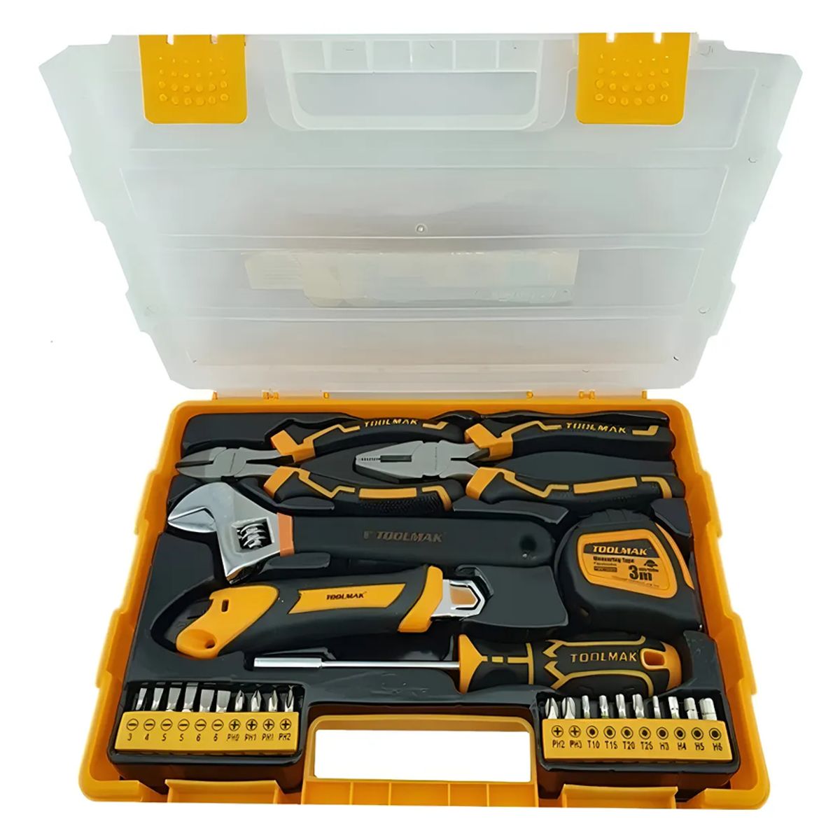 GENERICO - Set Kit Juego De Herramientas Manuales 26 Piezas Toolmak Color Único Color