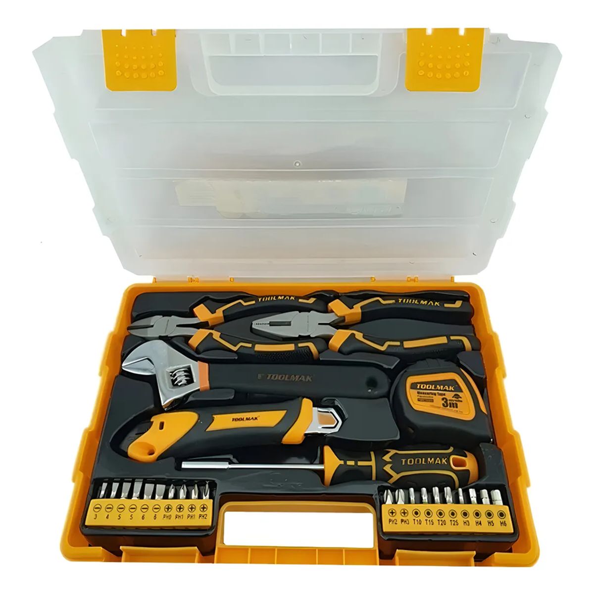 GENERICO - Set Kit Juego De Herramientas Manuales 26 Piezas Toolmak Color Único Color