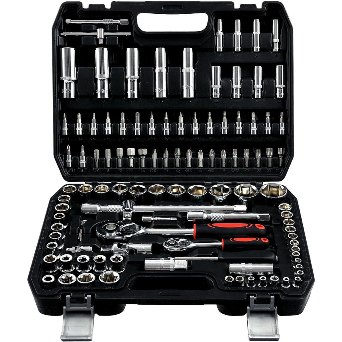 GENERICO - Set De Cajas De Herramientas De Dados De 108 Piezas De Crv Negro