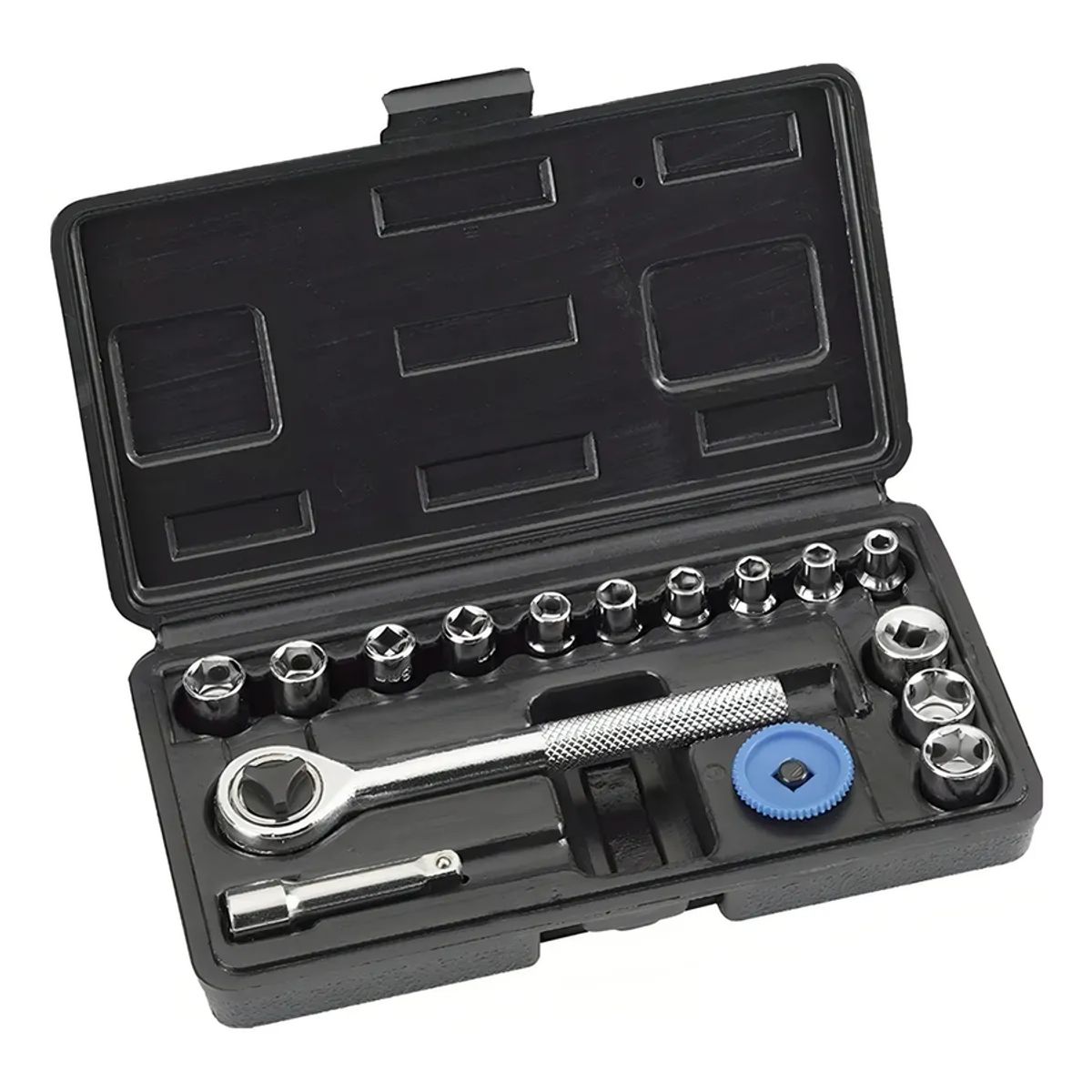 GENERICO - Set Kit Juego De Dados Cuadrante 14 16 Piezas Kwb 371990 Color Unico Color