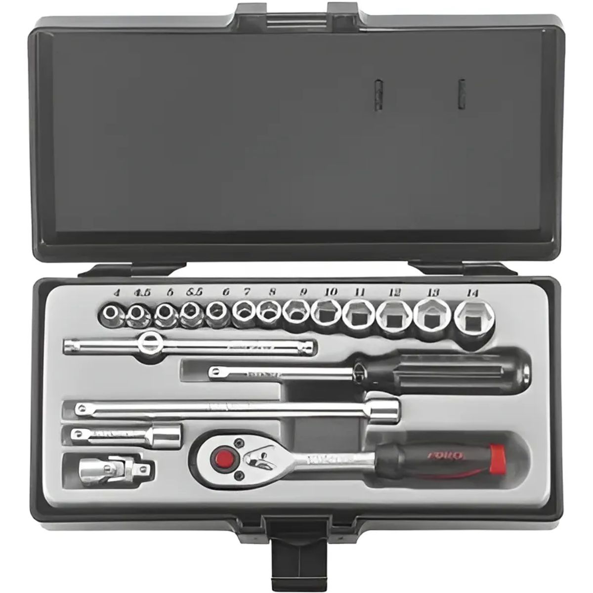 GENERICO - Juego Dados Hexagonal 14 4-14mm 19pzs 2203-5 Force