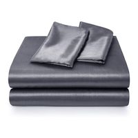 Sabanas Satin Ultra Suaves Juego Completo - Gris - King