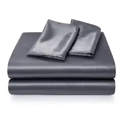 ROSEWOOD - Sabanas Satin Ultra Suaves Juego Completo - Gris - King